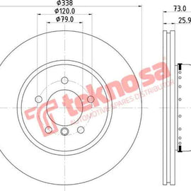 Brake Disc Bmw 1 3 Series (Front Vented) Brake Disc OPTIMA