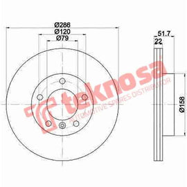 Brake Disc Bmw 320 325I E36 46 92 (Front Vented) Brake Disc Optima