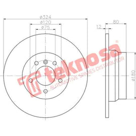 Brake Disc Bmw X5 E53 02 (Rear Solid) Brake Disc OPTIMA