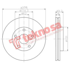 Brake Disc Camry 2.4 3.0 03 (Front Vented) Brake Disc OPTIMA