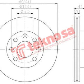 Brake Disc CoRear Solida Ldv 00 (Front Vented) Brake Disc OPTIMA