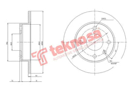 Brake Disc Fiesta Escort Soho 97 (Front Solid) Brake Disc OPTIMA