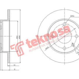 Brake Disc Fiesta Escort Soho 97 (Front Solid) Brake Disc OPTIMA