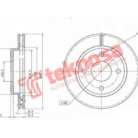 Brake Disc Ford Figo (Front Vented) Brake Disc Optima