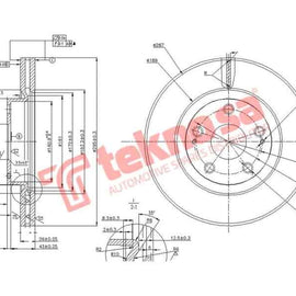 Brake Disc Ford Territory 07 (Front Vented) Brake Disc Optima