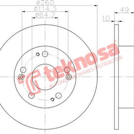 Brake Disc Honda Accord 2.4 03 (Front Vented) Brake Disc OPTIMA