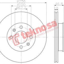 Brake Disc Hyundai I20 1.4 2008 (Front Vented) Brake Disc Optima