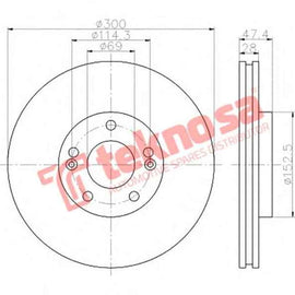 Brake Disc Hyundai I30 Veloster Brake Disc OPTIMA