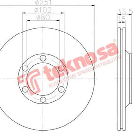 Brake Disc Isuzu Kb 90 4Wd (Front Vented) Brake Disc OPTIMA