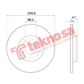 Brake Disc Isuzu Kb (Front Vented) Brake Disc Ferodo