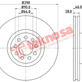 Brake Disc Iveco Daily Brake Disc Ferodo