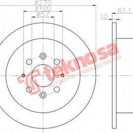 Brake Disc Kia Shuma Sephia (Rear Solid) Brake Disc OPTIMA