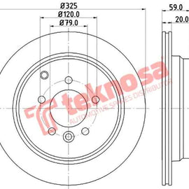 Brake Disc Landrover Discovery Iii (Rear Vented) Brake Disc Optima