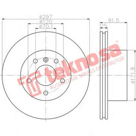 Brake Disc L Rover Disc Td5 00 (Front Vented) Brake Disc OPTIMA