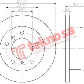 Brake Disc Mercedes Sprinter (Rear Solid) Brake Disc Ferodo