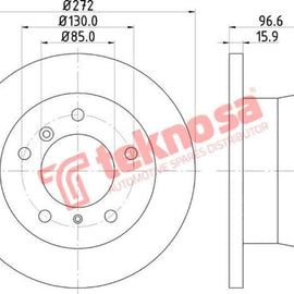 Brake Disc Mercedes Sprinter (Rear Solid) Brake Disc Optima