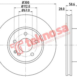 Brake Disc Mercedes Vito Viano Brake Disc OPTIMA