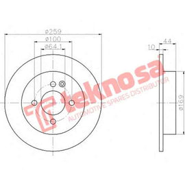 Brake Disc Mini Cooper 09 (Rear Solid) Brake Disc Optima