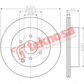 Brake Disc Nissan Pathfinder 05 (Rear Vented) Brake Disc Optima