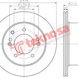 Brake Disc Opel Astra 2.2 09 (Front Vented) Brake Disc OPTIMA