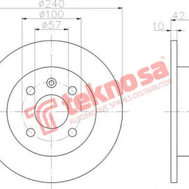 Brake Disc Opel Classic 1.8 (Rear Solid) Brake Disc OPTIMA
