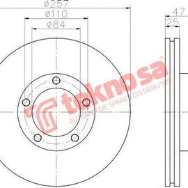 Brake Disc Toyota Hiace Hilux 88 (Front Vented) Brake Disc Optima