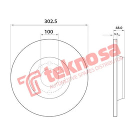 Brake Disc Toyota Hilux Landcruiser 2.4D 84 (Front Solid) Brake Disc OPTIMA