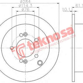 Brake Disc Tucson 4X2 4X4 (Rear Solid) Brake Disc Optima