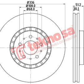 Brake Disc Volvo Xc90 (Front Vented) Brake Disc Optima