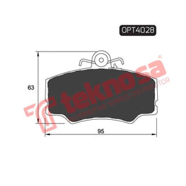 Brake Pad Alfa 33 90 ( Front ) (SET LH & RH Wheel) Brake Pads Optima