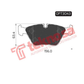 Brake Pad Audi 500E 89 93 ( Front ) (SET LH & RH Wheel) Brake Pads Optima