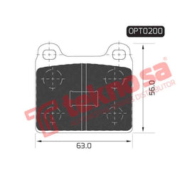 Brake Pad Audi 80 76 81 ( Front ) (SET LH & RH Wheel) Brake Pads Optima