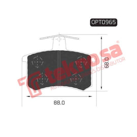 Brake Pad Audi Brake Pad 83 94 ( R ) (SET LH & RH Wheel) Brake Pads Optima