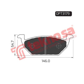 Brake Pad Audi A1 10 15 ( Front ) (SET LH & RH Wheel) Brake Pads Optima