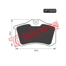 Brake Pad Audi A4 05 08 ( R ) (SET LH & RH Wheel) Brake Pads Optima