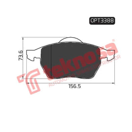 Brake Pad Audi A4 95 01 ( Front ) (SET LH & RH Wheel) Brake Pads OPTIMA