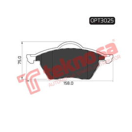 Brake Pad Audi A6 94 ( Front ) (SET LH & RH Wheel) Brake Pads Optima