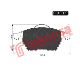 Brake Pad Audi Tt Coupe 00 06 ( Front ) (SET LH & RH Wheel) Brake Pads Optima