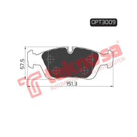 Brake Pad Bmw 3 Series [E36] 92 98 ( Front ) (SET LH & RH Wheel) Brake Pads Optima