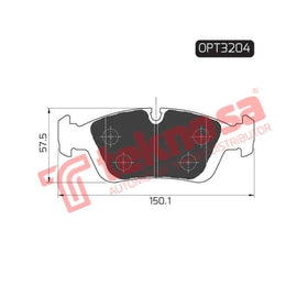 Brake Pad Bmw 3 Series [E46] 99 01 ( Front ) (SET LH & RH Wheel) Brake Pads OPTIMA