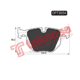 Brake Pad Bmw 3 Series E90 05 ( R ) (SET LH & RH Wheel) Brake Pads Optima