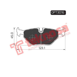 Brake Pad Bmw 3 Series M3 92 95 ( R ) (SET LH & RH Wheel) Brake Pads Optima