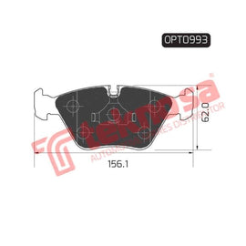 Brake Pad Bmw 3 Series M3 [E36] 92 95 ( Front ) (SET LH & RH Wheel) Brake Pads Optima