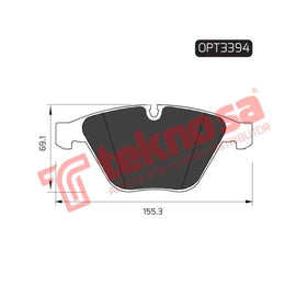 Brake Pad Bmw 3 Series M3 [E90] 07 11 ( Front ) (SET LH & RH Wheel) Brake Pads Optima