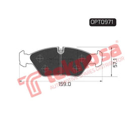 Brake Pad Bmw 5 Series E28 85 ( Front ) (SET LH & RH Wheel) Brake Pads OPTIMA