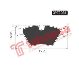 Brake Pad Bmw 5 Series [E39] 95 00 ( Front ) (SET LH & RH Wheel) Brake Pads Optima
