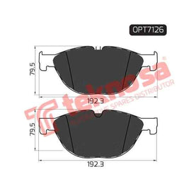 Brake Pad Bmw F07 10 ( Front ) (SET LH & RH Wheel) Brake Pads Optima