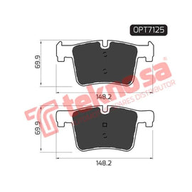 Brake Pad Bmw F20 10 ( Front ) (SET LH & RH Wheel) Brake Pads OPTIMA