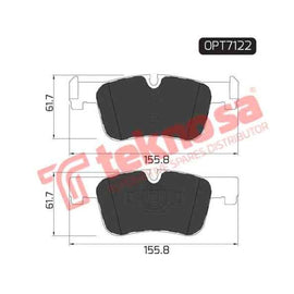 Brake Pad Bmw F20 10 ( Front ) (SET LH & RH Wheel) Brake Pads OPTIMA