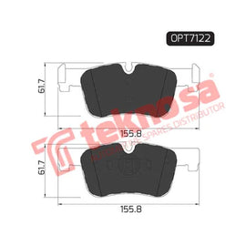 Brake Pad Bmw F20 ( Front ) (SET LH & RH Wheel)